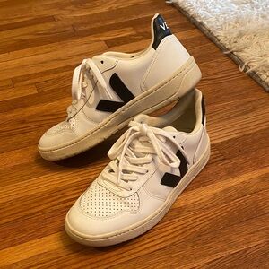 Veja Women’s Classic White and Black Sneakers